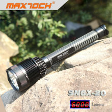 Maxtoch SN6X-20 de alta potencia recargable linterna emergencia